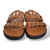 Sandália Hermès Extra em Nappa Natural