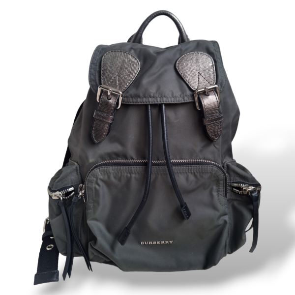 Mochila Burberry Nylon Verde Musgo Mochila Burberry Nylon Verde Musgo