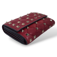  Carteira Valentino Rockstud Vermelha