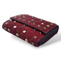  Carteira Valentino Rockstud Vermelha