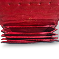  Carteira Valentino Rockstud Vermelha