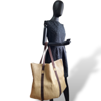 Bolsa Balmain em Palha