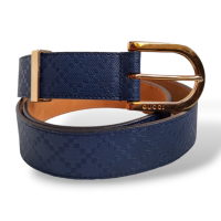 Cinto Gucci Couro Azul
