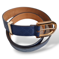 Cinto Gucci Couro Azul