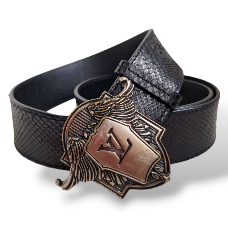 Cinto Louis Vuitton Snake Preto -90 Cinto Louis Vuitton Snake Preto -90