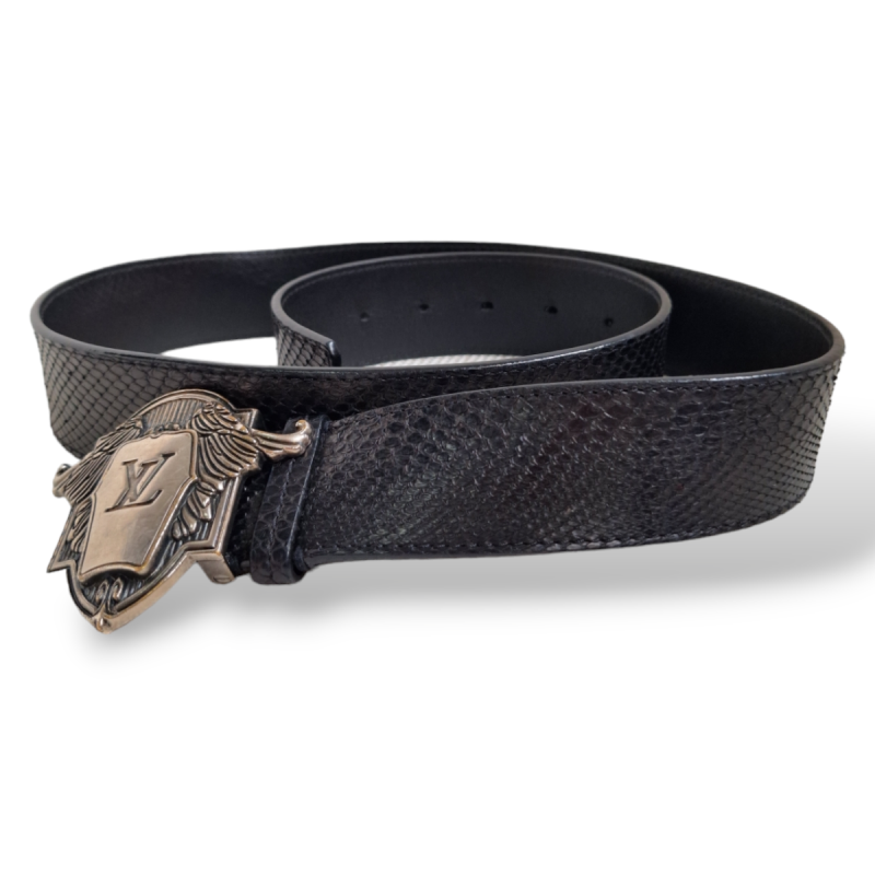 Cinto Louis Vuitton Snake Preto -90 Cinto Louis Vuitton Snake Preto -90