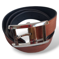 Cinto Cartier Reversível Caramelo e Preto