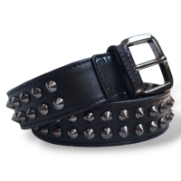 Cinto Burberry Spikes Couro Preto