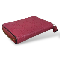 Carteira Gucci GG Couro Rosa