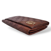 Carteira Gucci GG Couro Marrom
