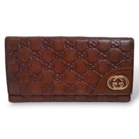 Carteira Gucci GG Couro Marrom