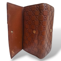 Carteira Gucci GG Couro Marrom
