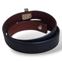 Pulseira Givenchy Preta em Couro com Ferragem Prata e Pérolas