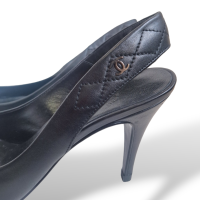 Slingback Chanel com Matelassê Preto - 33