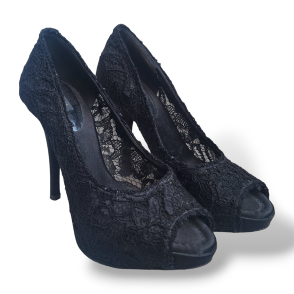 Peep Toe Dolce &amp; Gabbana Preto-35