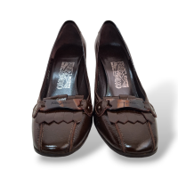 Scarpin Salvatore Ferragamo Marrom - 36