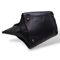 Bolsa Prada Glace Calf Twin Pocket Tote Preta e Azul Marinho