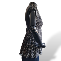Blusa Diane von Furstenberg Preta Estampa de Estrela - G