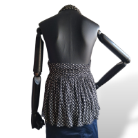Blusa Diane von Furstenberg Preta Estampa de Estrela - G
