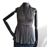 Blusa Diane von Furstenberg Preta Estampa de Estrela - G