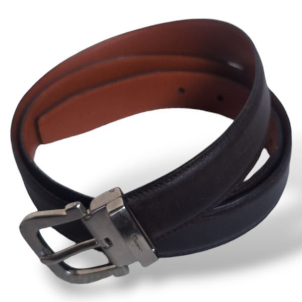 Cinto Salvatore Ferragamo Couro Marrom 