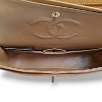 Bolsa Chanel Double Flap Bege