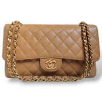 Bolsa Chanel Double Flap Bege