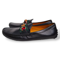 Mocassim Gucci Drive em Couro Preto-37
