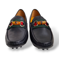 Mocassim Gucci Drive em Couro Preto-37