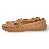 Mocassim Tod's Nude com Fivela Prata-37