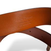 Cinto Salvatore Ferragamo Caramelo com Fivela Degradê-90