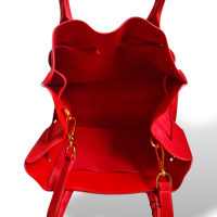 Bolsa Mansur Gavriel com Alça Crossbody em Suede Vermelha 