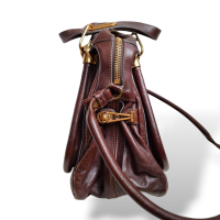 Bolsa Chloè Paraty Top Handle em Couro Marrom 