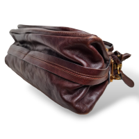 Bolsa Chloè Paraty Top Handle em Couro Marrom 