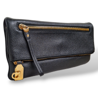 Bolsa Salvatore Ferragamo Preta com Alça Crossbody 
