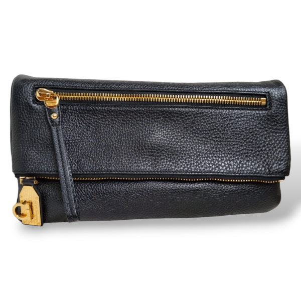 Bolsa Salvatore Ferragamo Preta com Alça Crossbody 