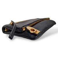 Bolsa Salvatore Ferragamo Preta com Alça Crossbody 