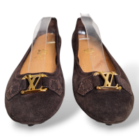 Sapatilha Louis Vuitton Camurça Marrom Café-36