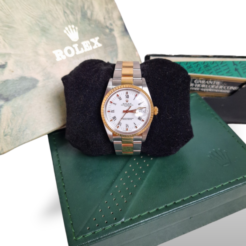 Relógio Rolex Oyster Perpetual em Aço e Ouro 28mm Relógio Rolex Oyster Perpetual em Aço e Ouro 28mm