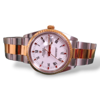 Relógio Rolex Oyster Perpetual em Aço e Ouro 28mm