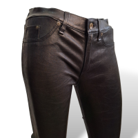 Calça Rag & Bone em Couro Preto - M