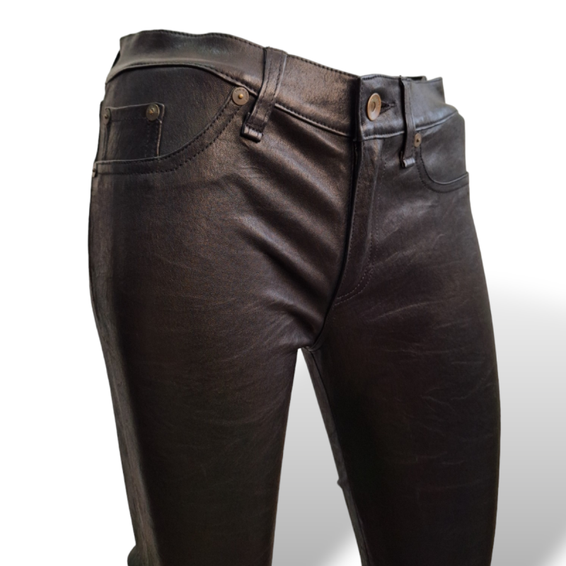 Calça Rag & Bone em Couro Preto - M Calça Rag & Bone em Couro Preto - M