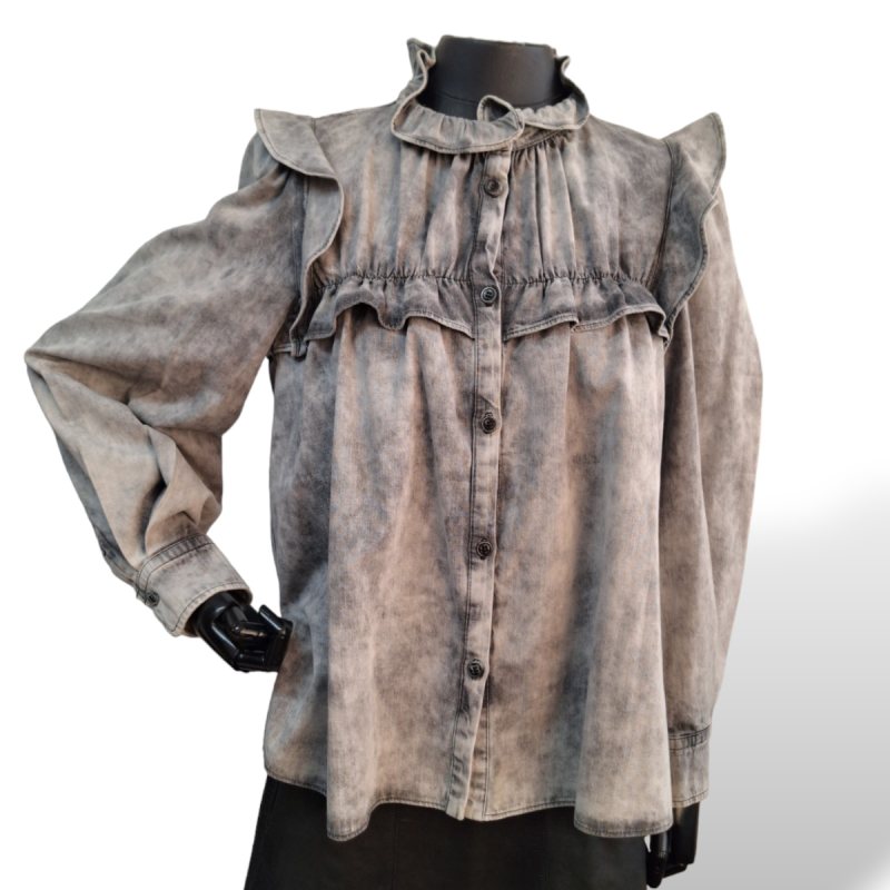 Blusa Isabel Marant Cinza Manga longa-38 Blusa Isabel Marant Cinza Manga longa-38