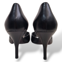 Peep Toe Salvatore Ferragamo em Couro Preto - 36