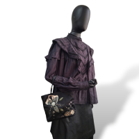 Bolsa Prada Vintage Cetim Preta