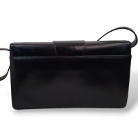 Bolsa Salvatore Ferragamo Preta em Couro Box
