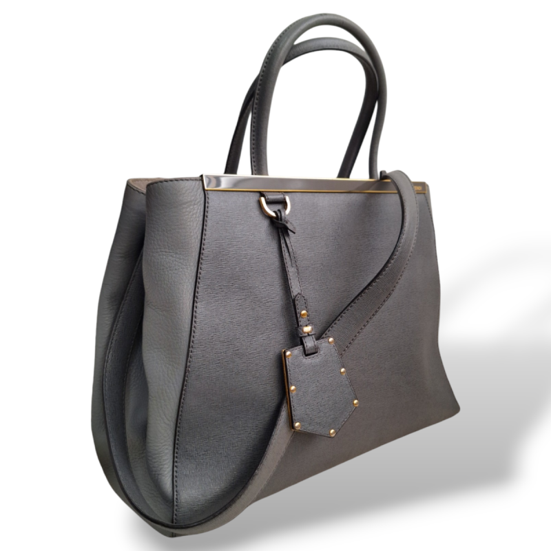 Bolsa Fendi 2 Jours Cinza 