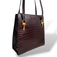 Bolsa Salvatore Ferragamo Couro Marrom