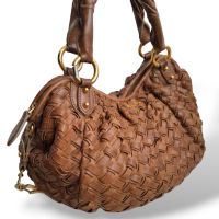 Bolsa Miu Miu Woven Marrom