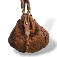 Bolsa Miu Miu Woven Marrom